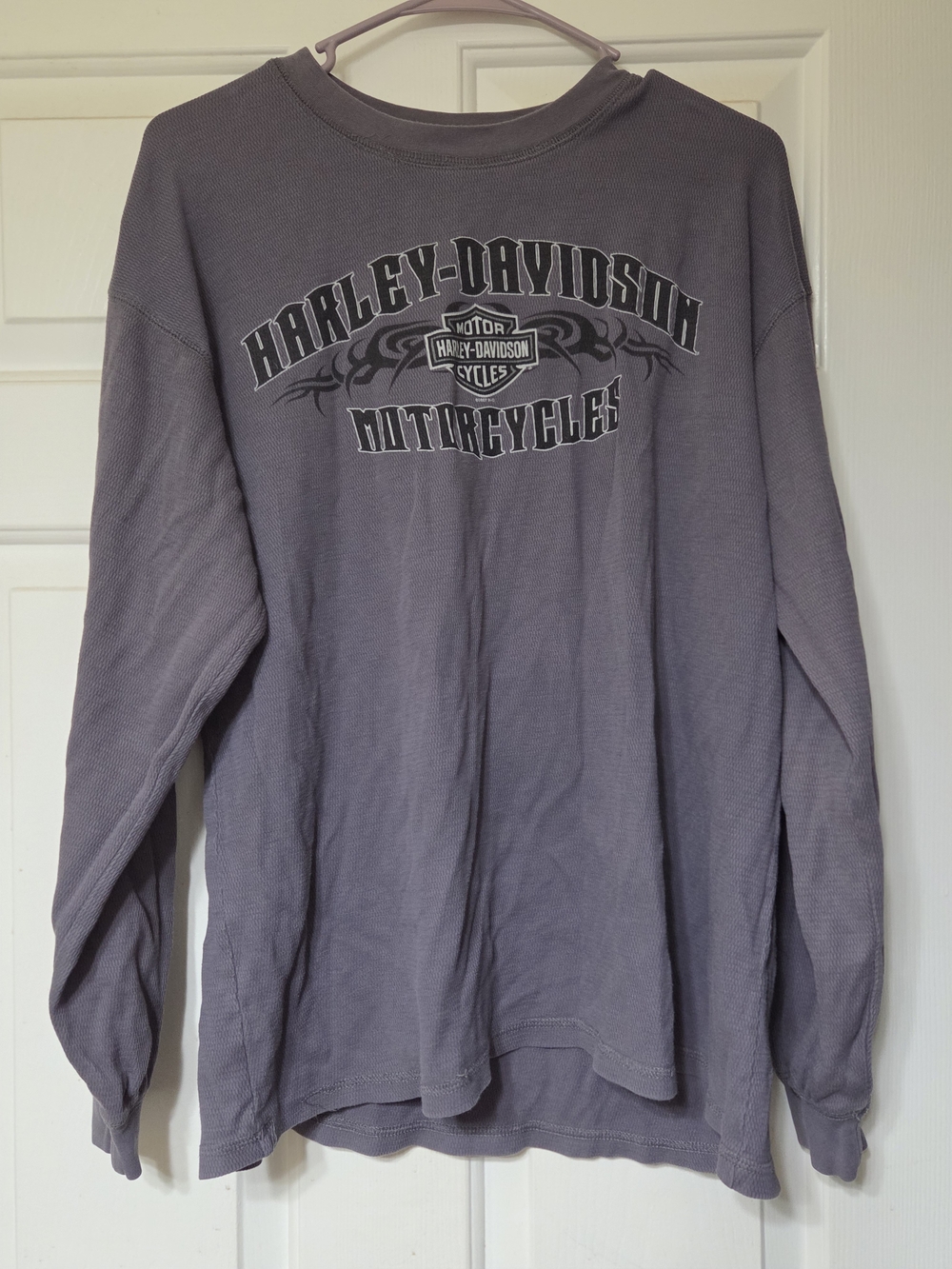 Harley-Davidson Men's Long Sleeve Thermal Shirt - Gray